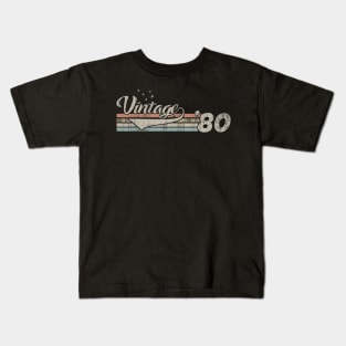 Vintage 1980 Design 40 Years Old 40th birthday Kids T-Shirt